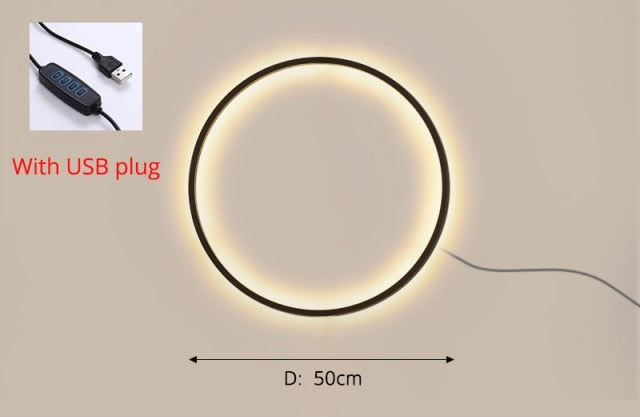 Uusi Eclipse pyöreä seinävalaisin