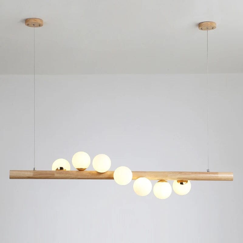 Houten Spiraal LED Hanglamp