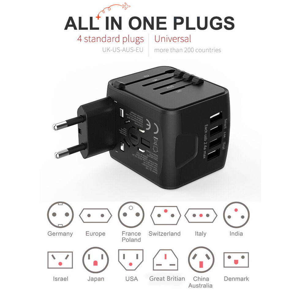 Ultimate Travel Power Hub: Alles-in-één Universele Adapter