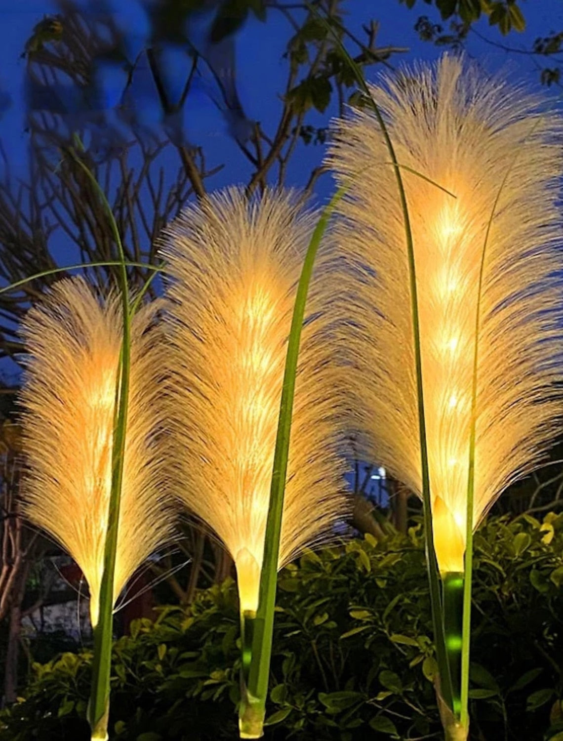 Illuminazione da giardino in vimini solare decorativa per esterni