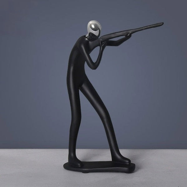 Statuette sportive moderne realizzate a mano: eleganti sculture in resina per l'arredamento di casa e ufficio