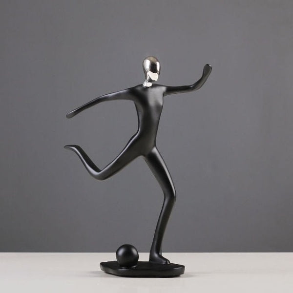 Statuette sportive moderne realizzate a mano: eleganti sculture in resina per l'arredamento di casa e ufficio