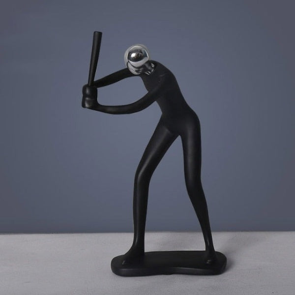 Statuette sportive moderne realizzate a mano: eleganti sculture in resina per l'arredamento di casa e ufficio