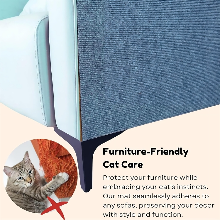 Cat Scratching Mat - ClawSafe - Self-Adhesive - Furniture Protection