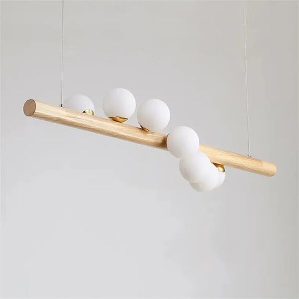 Houten Spiraal LED Hanglamp