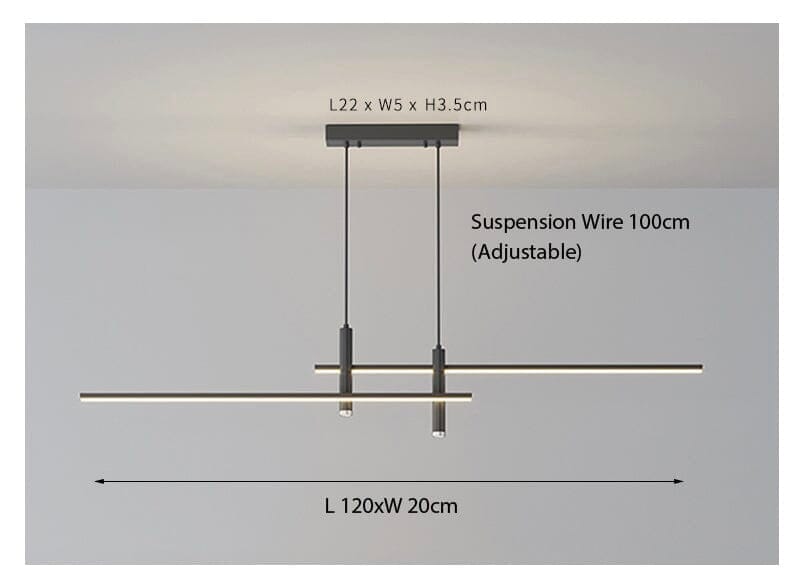 De Dual pendel hanglamp