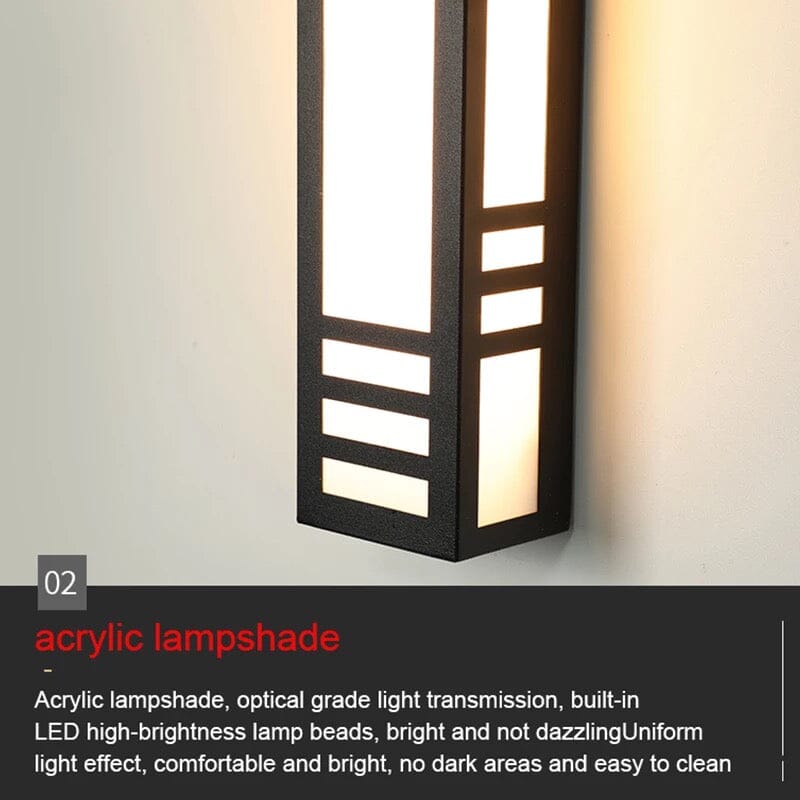 Lampe murale LED d'extérieur Asia