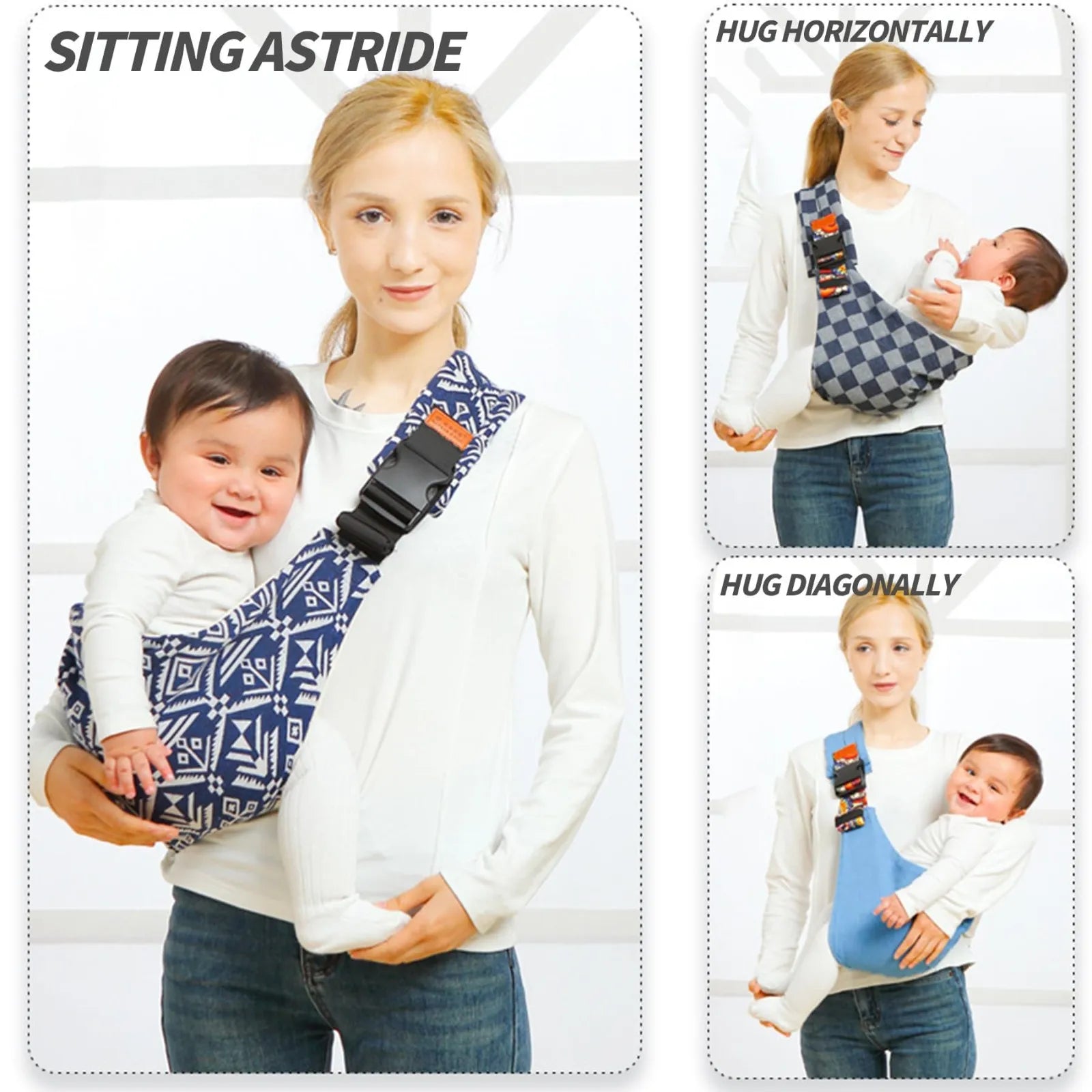 Baby Carry Sling™ - Marsupio regolabile - Portabile sul fianco