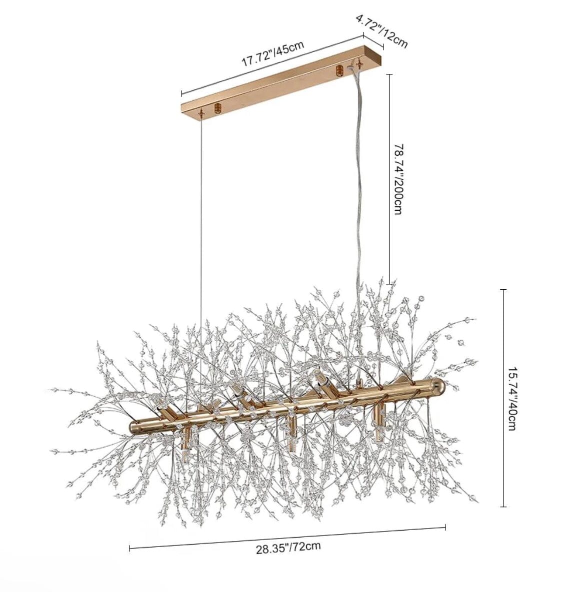 Crystal Dandelion Chandelier