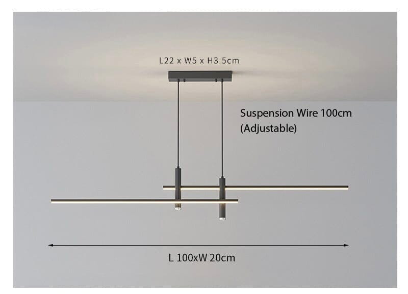 De Dual pendel hanglamp