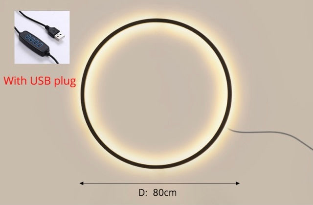 Nouvelle applique murale ronde Eclipse