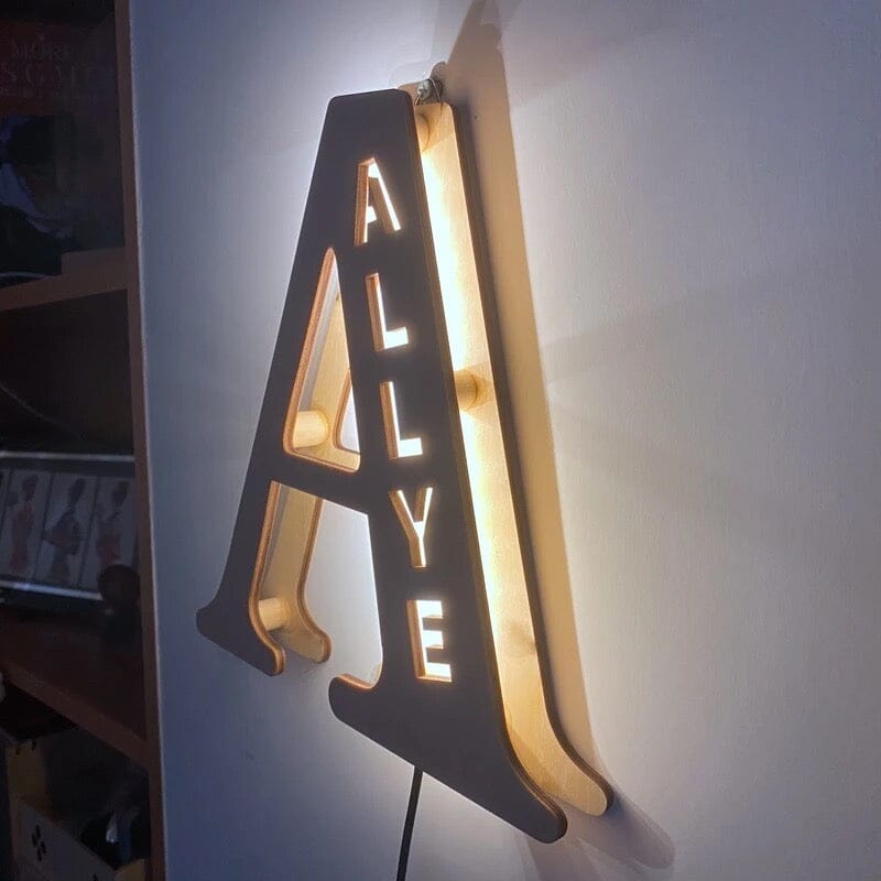 Alphabet LED Wall Lamp