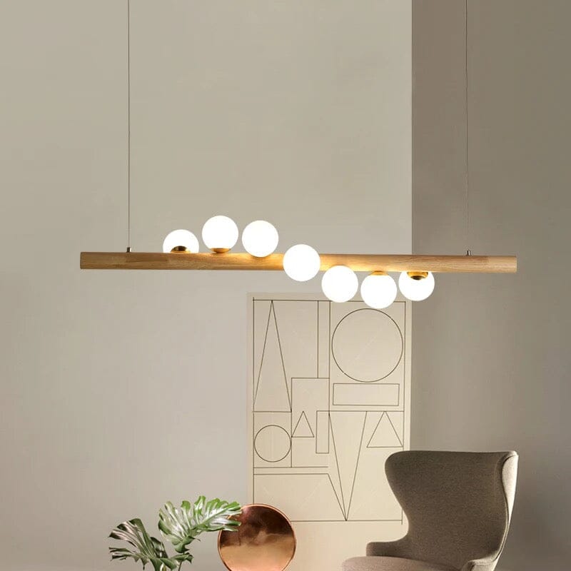 Houten Spiraal LED Hanglamp