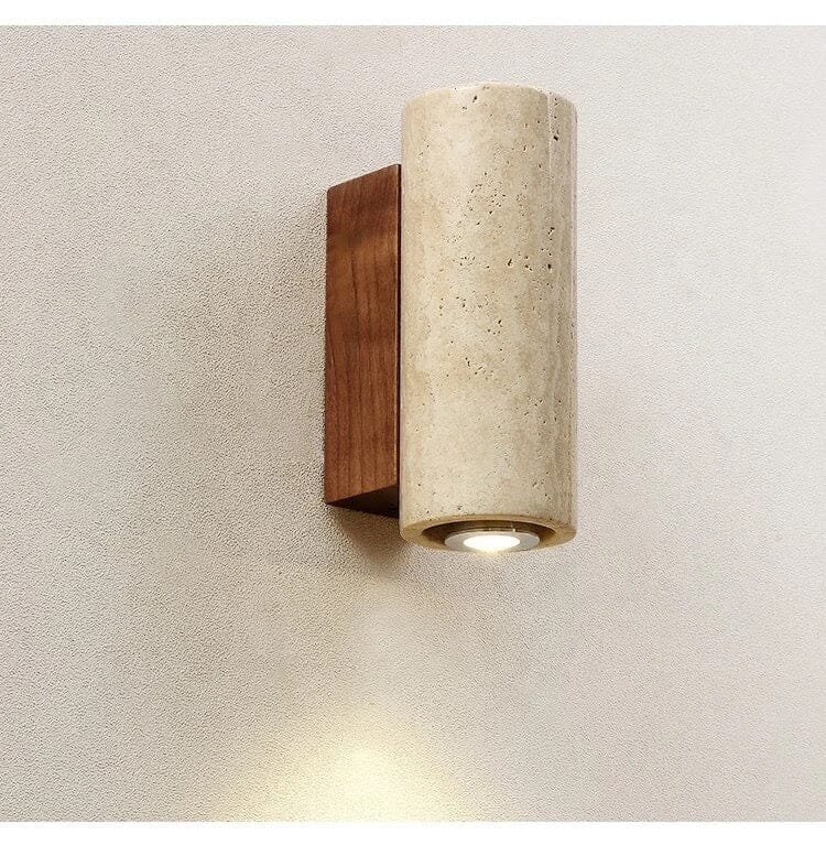 Ebony Travertine Wall Light