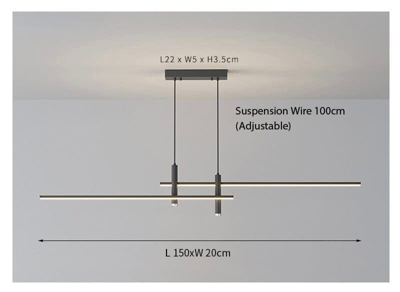 De Dual pendel hanglamp