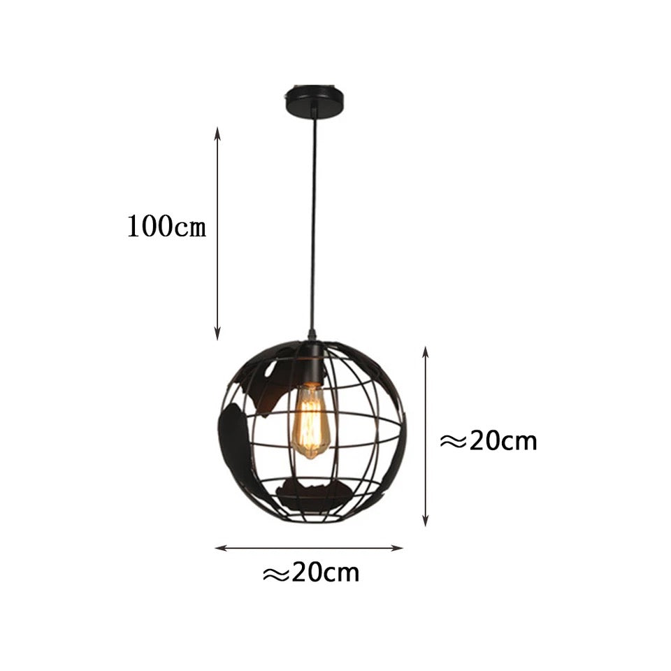 Lámpara colgante de globo