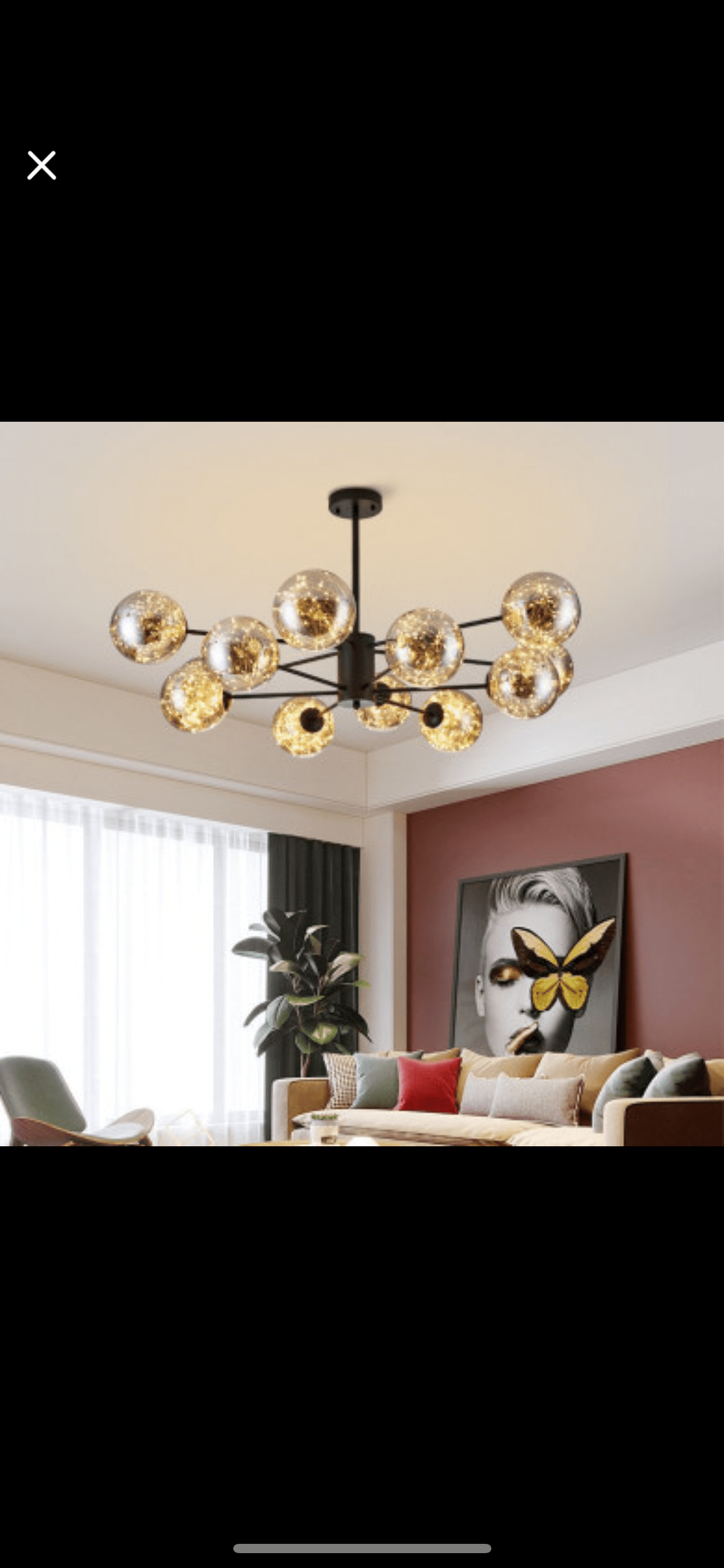 Magic Bean Glass Chandelier