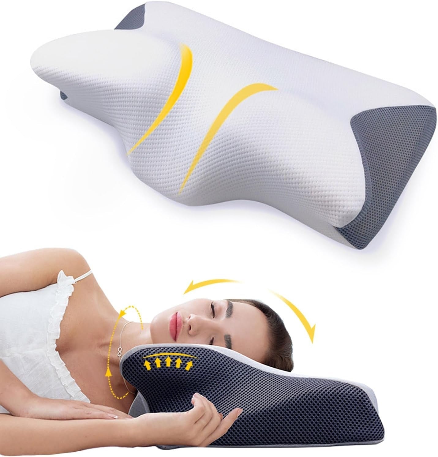 Almohada para dormir Dream | Espuma de Memoria con Contorno Cervical