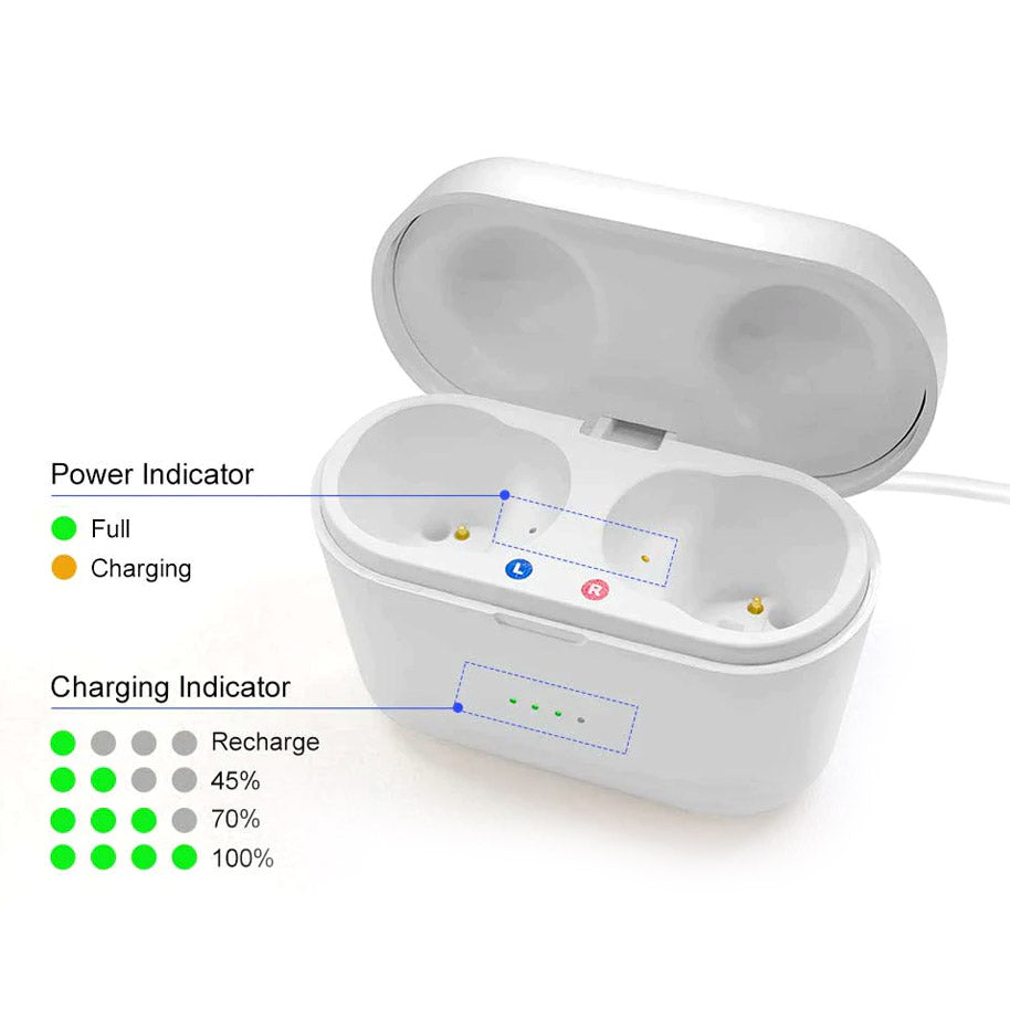 Rechargeable & Invisible Hearing Aids Pair