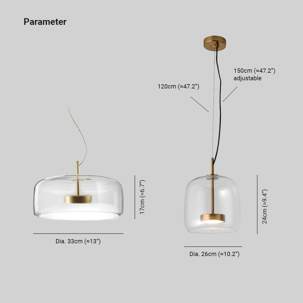 Lampada da camera da letto in vetro metallo ambrato dorato Hailie a LED retrò