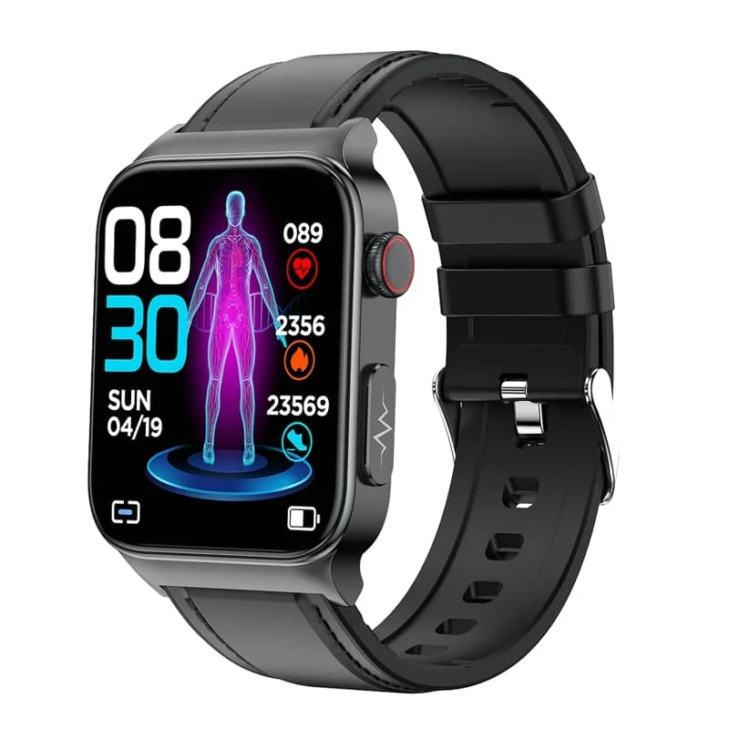 All-in-One Gezondheidsmonitor Smartwatch met ECG & Bloedglucose Tracker