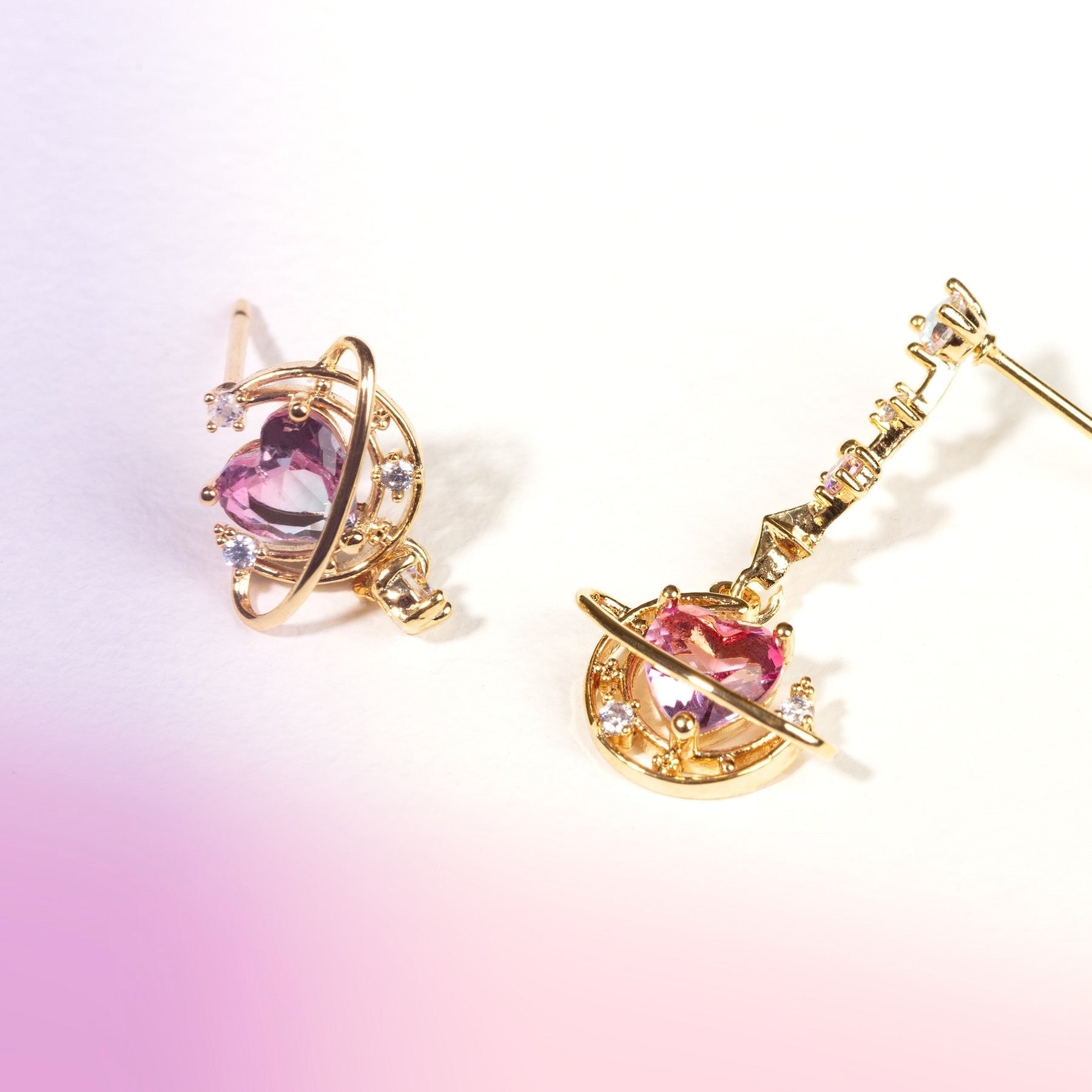 Boucles d'oreilles Amour interplanétaire