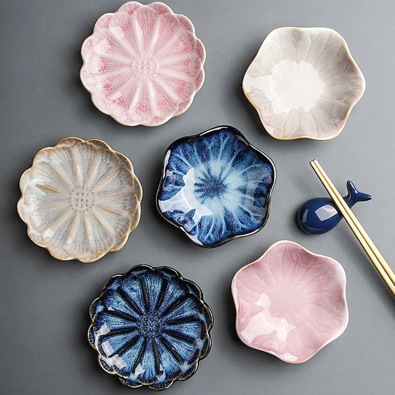 Japanese Ceramic Kiln Glazed Plate