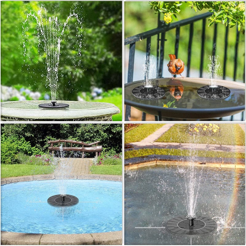 Flerfarvet LED Solar Fountain