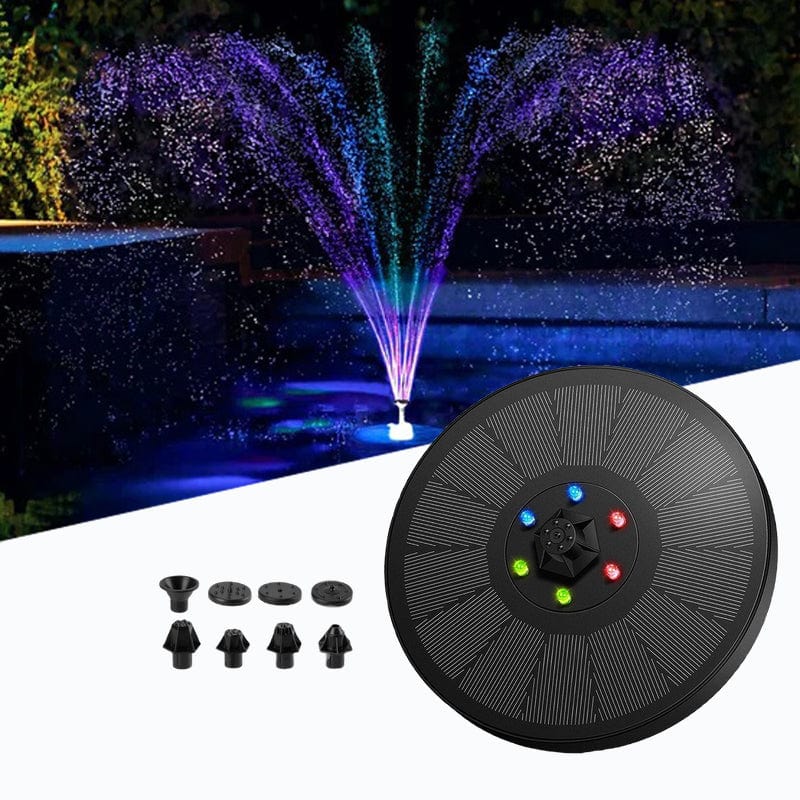 Flerfarvet LED Solar Fountain