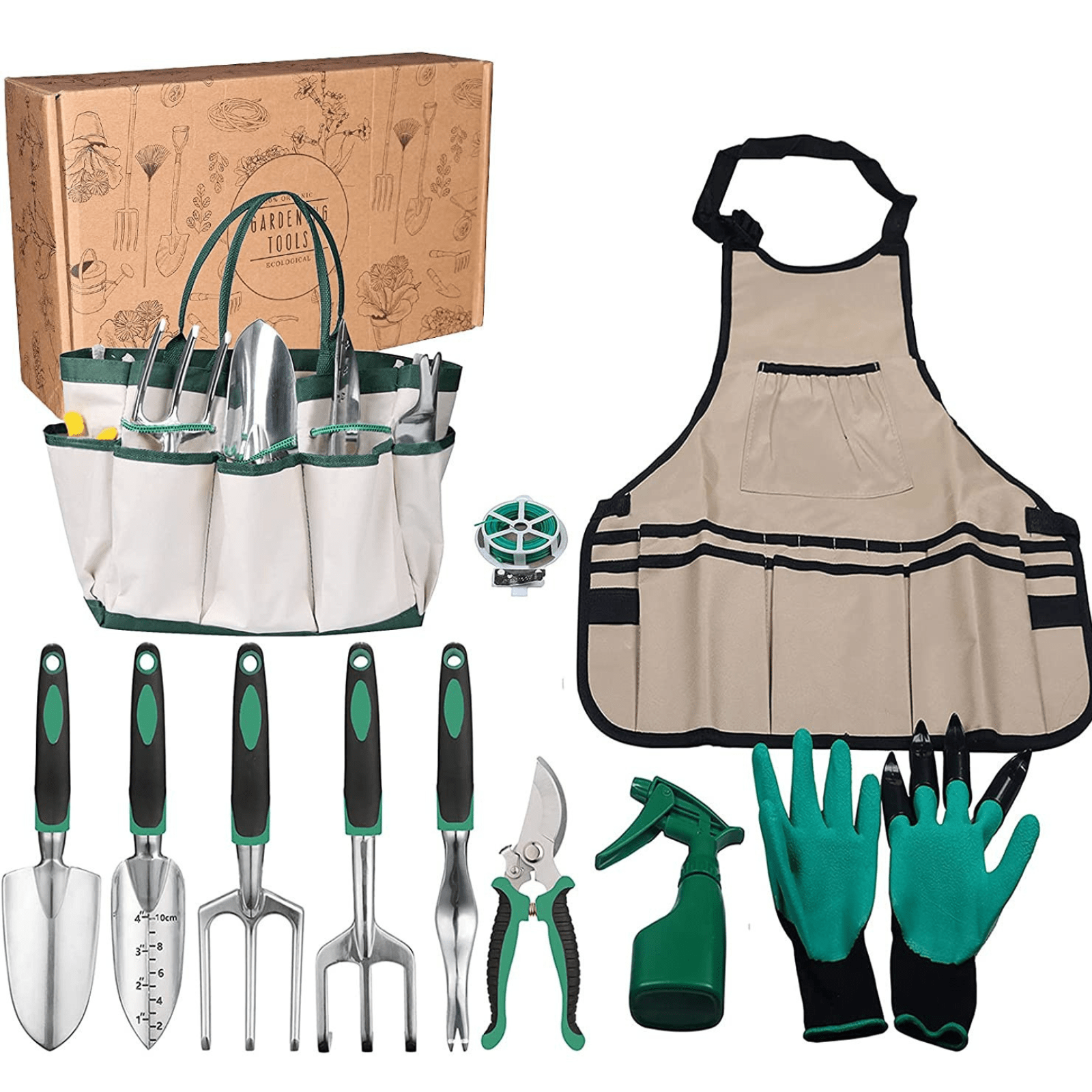 Kit complet de jardinage professionnel - 11 outils