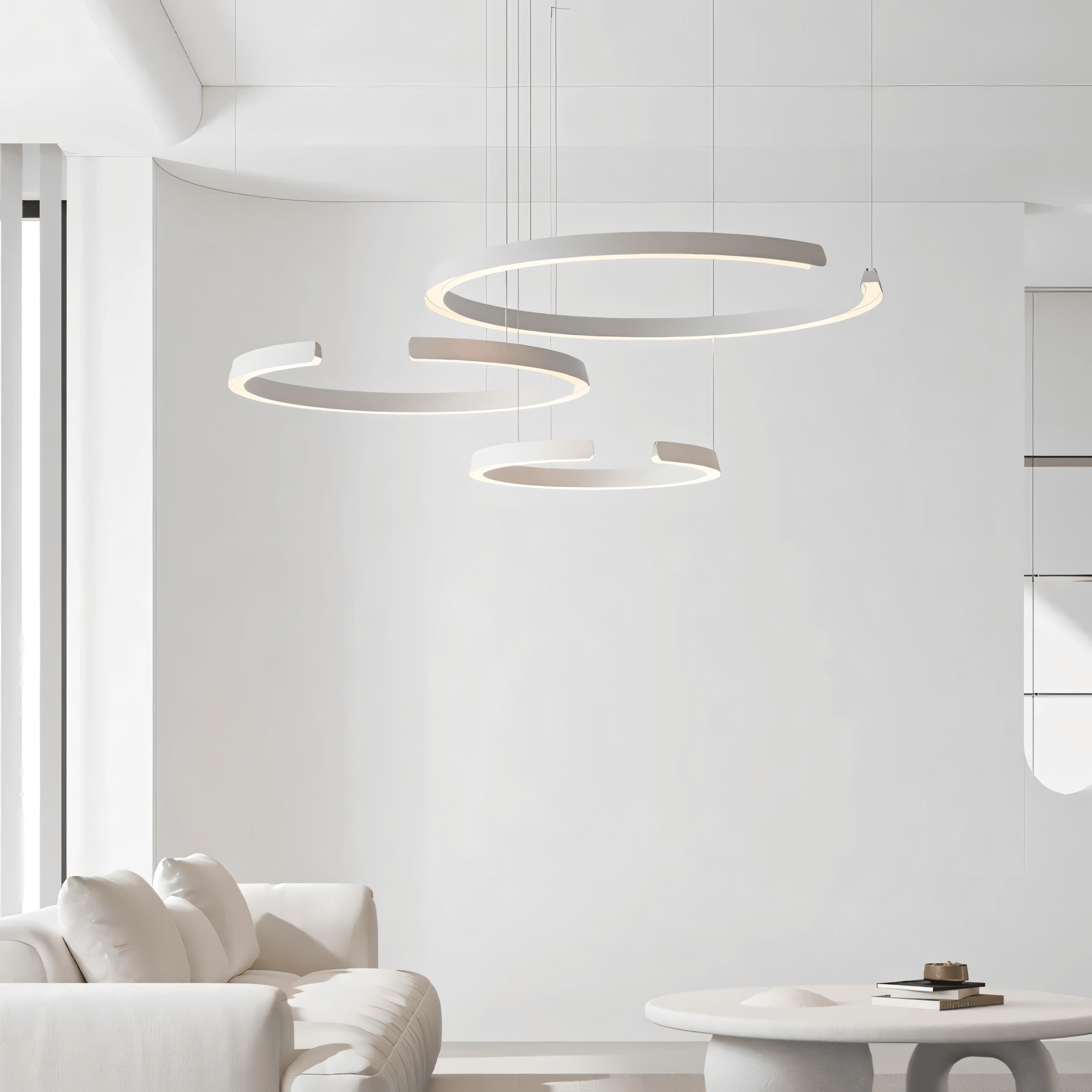 Segnalato | Lampadario ad anello geometrico