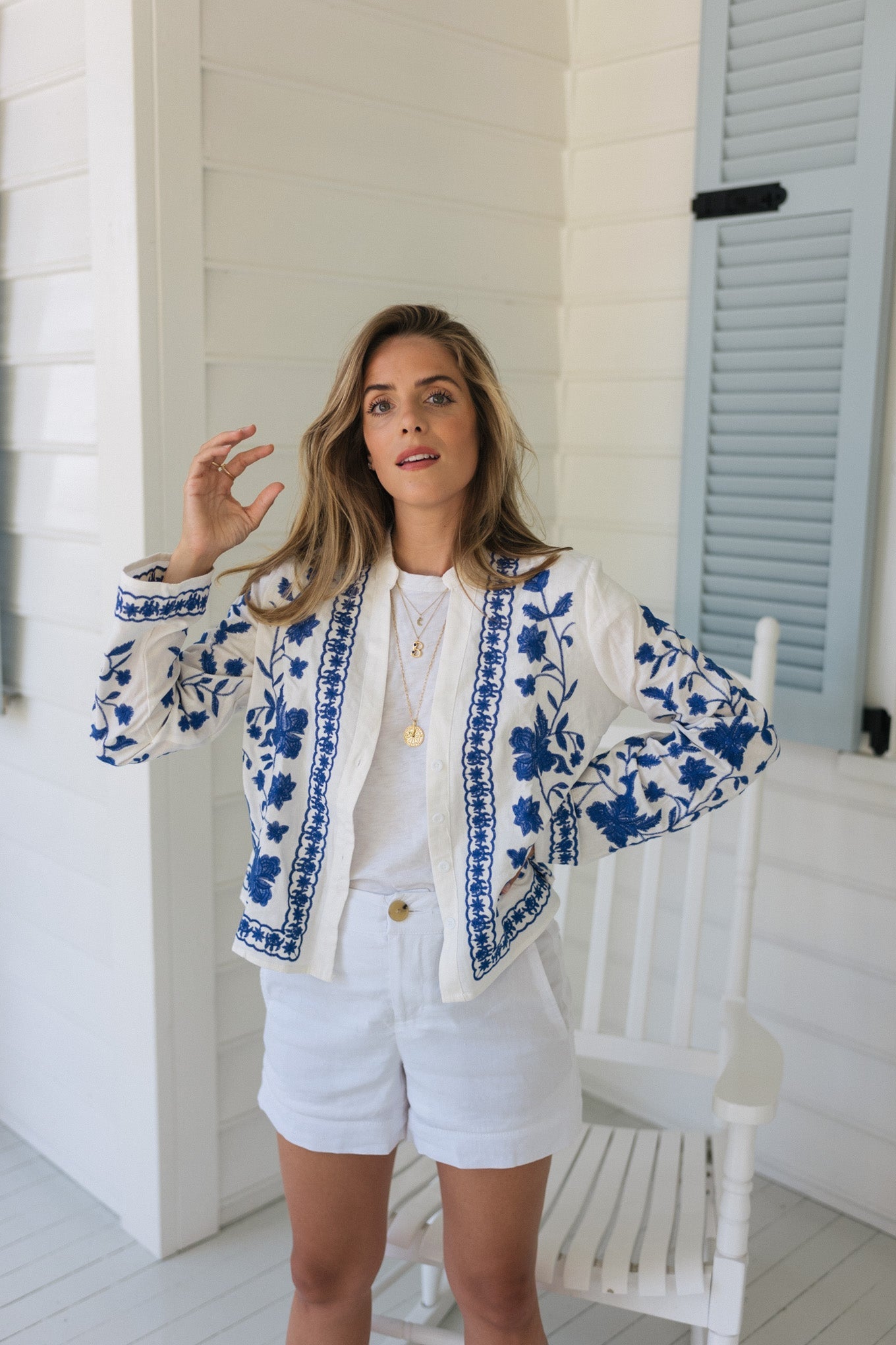 Boho Bloom Cardigan/blus