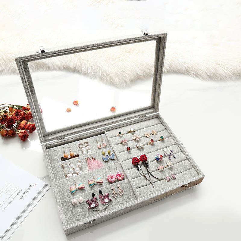 Sieraden organizerdoos met fluwelen lade