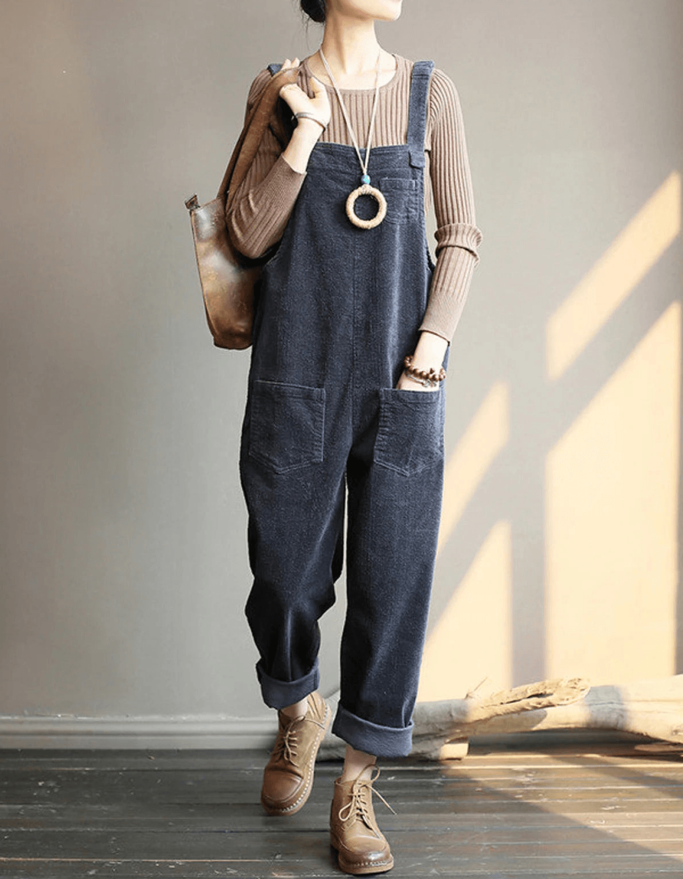 Ella Velvet Jumpi Deluxe - Wide Leg Corduroy Overalls