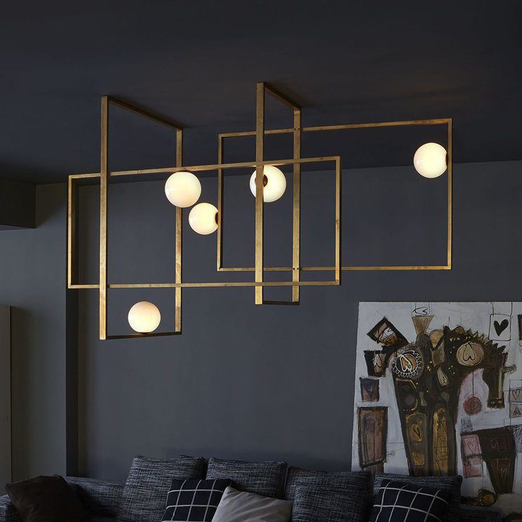 Lampa sufitowa Juul Glass Brass