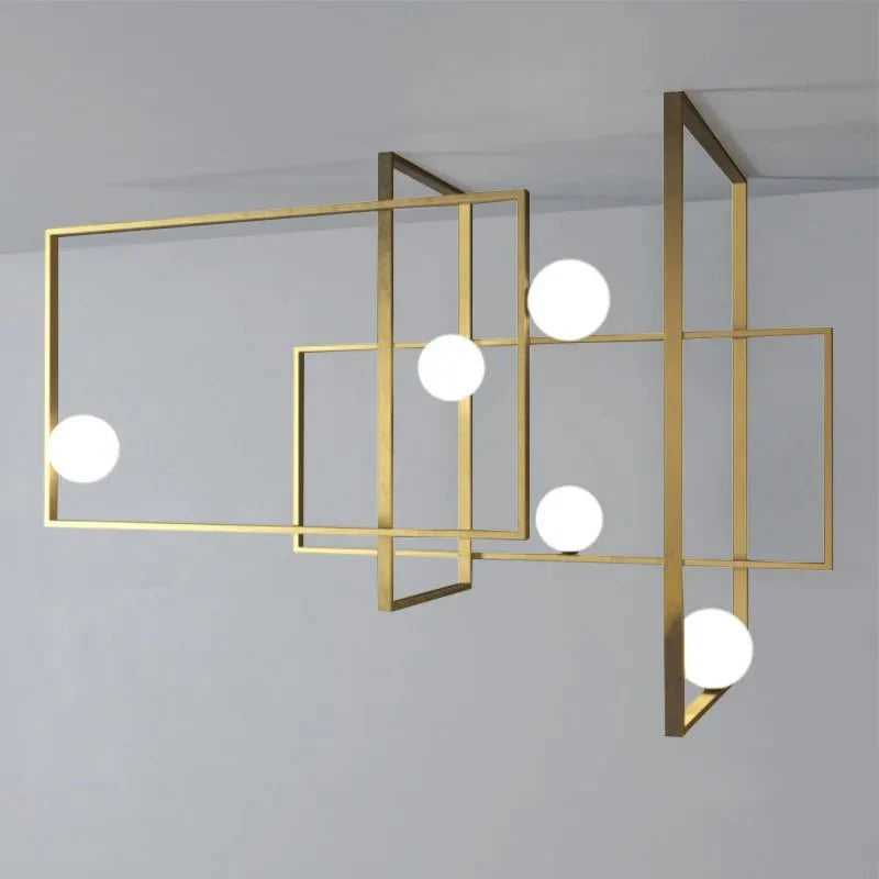 Juul Glass Brass Ceiling Light