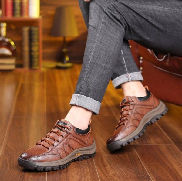 ARCO | ZAPATOS CASUALES DE CUERO HECHOS A MANO PARA HOMBRE