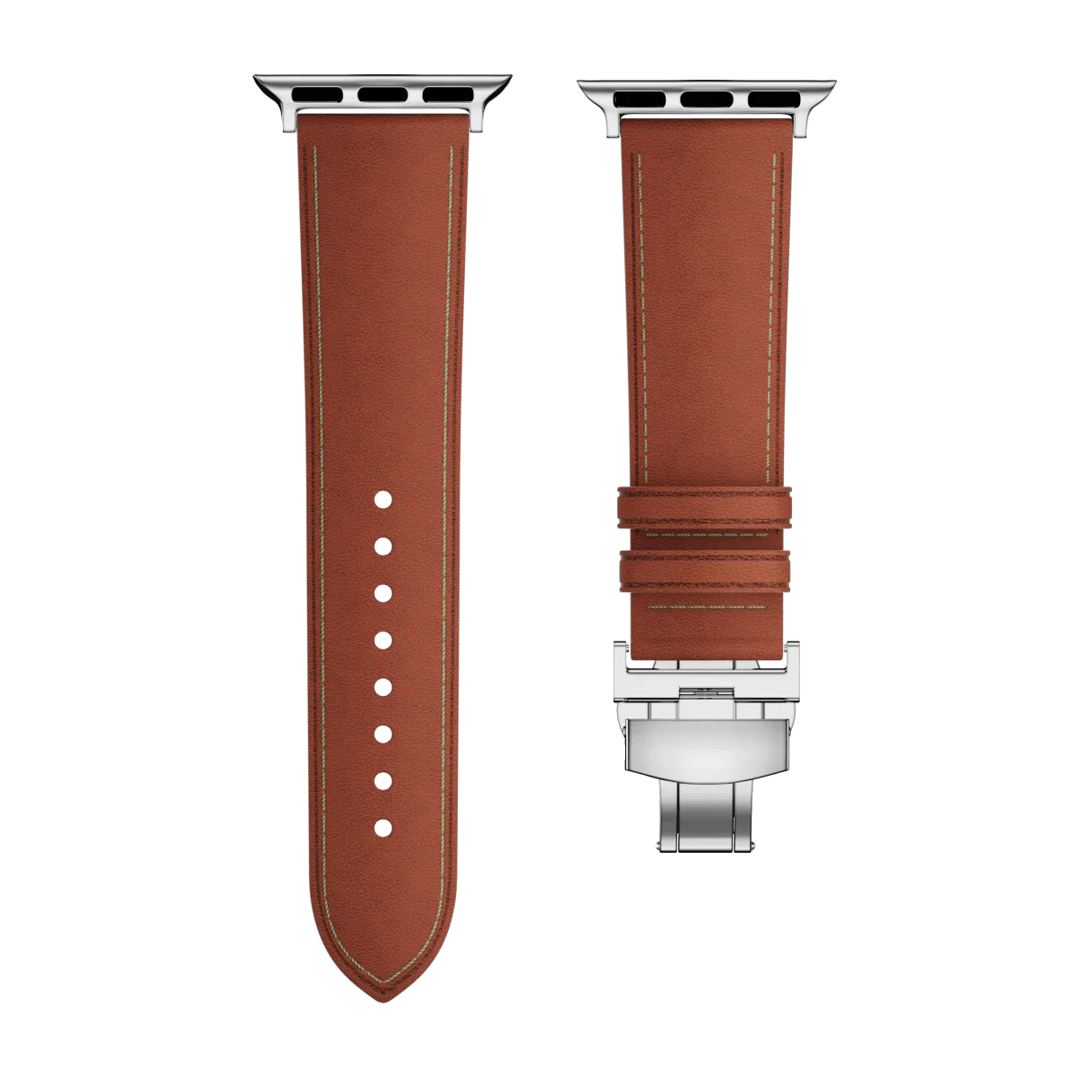 New Leather Butterfly Buckle Band For Apple Watch