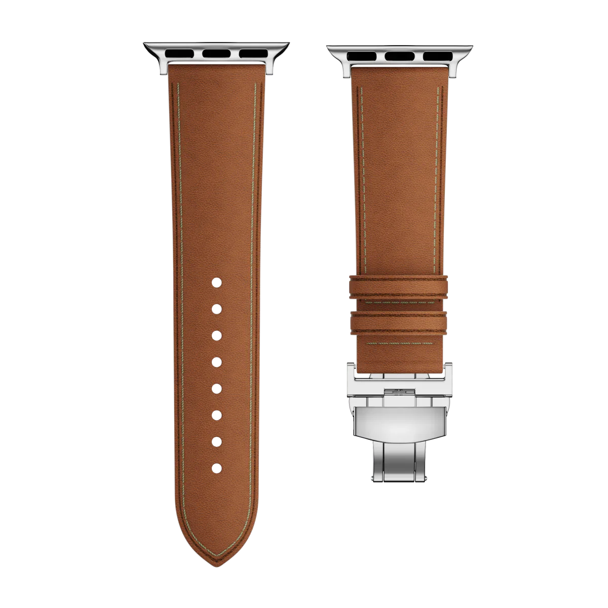 New Leather Butterfly Buckle Band For Apple Watch