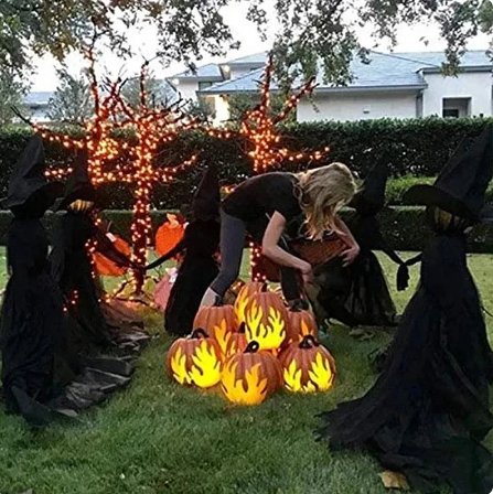 Világító Halloween Boszorkány Kúp - Halloween Boszorkány Dekoráció