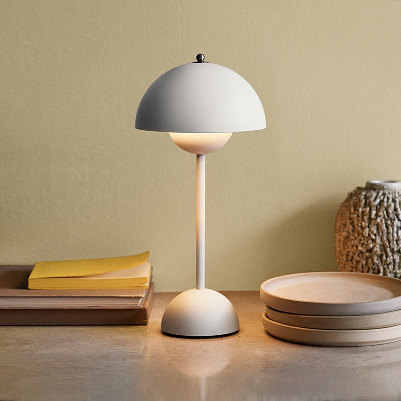 Grande lampe de table Macaron aux champignons – Lueur douce et design élégant