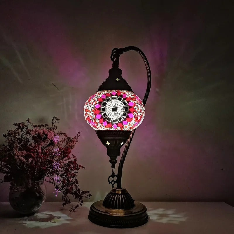 Lampe de table en mosaïque turque - Élégance artisanale pour votre intérieur