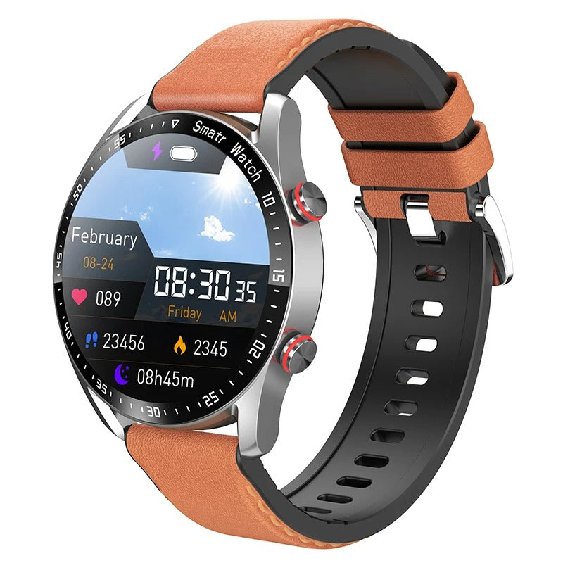 Active Men's Smartwatch – Elegant design med Bluetooth Fitness Tracking