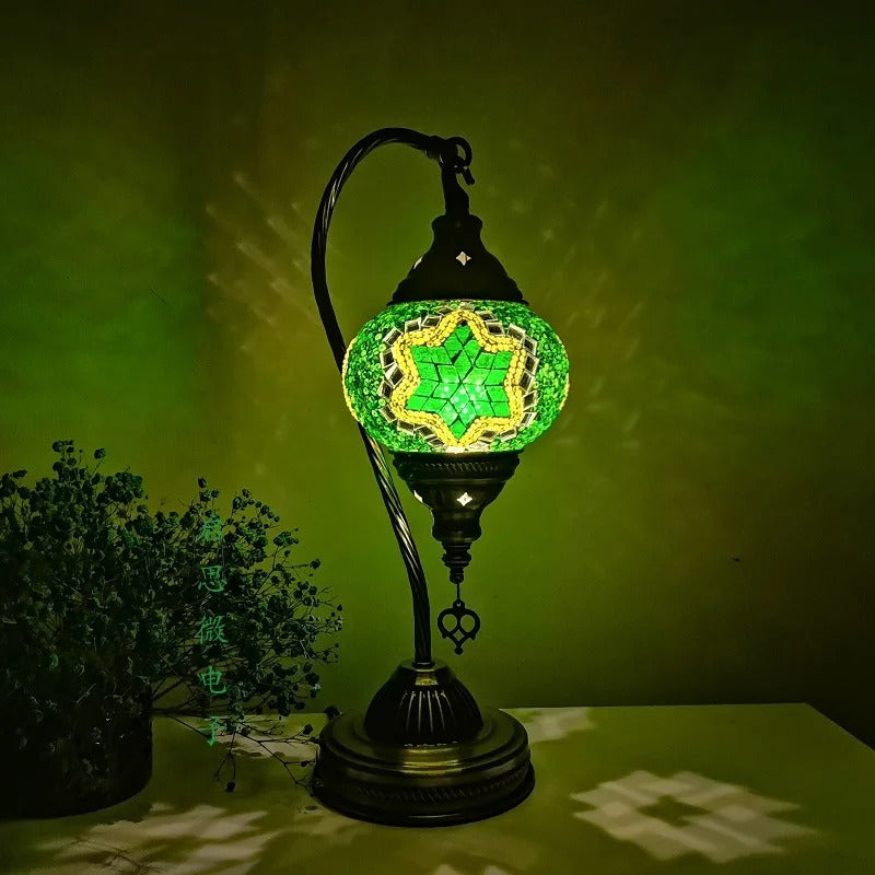 Lampe de table en mosaïque turque - Élégance artisanale pour votre intérieur