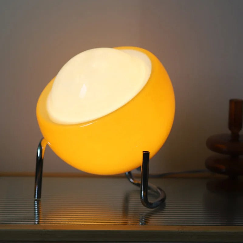 Lâmpada de Mesa em Vidro Bauhaus Planet - Iluminação Criativa para Quarto e Escritório