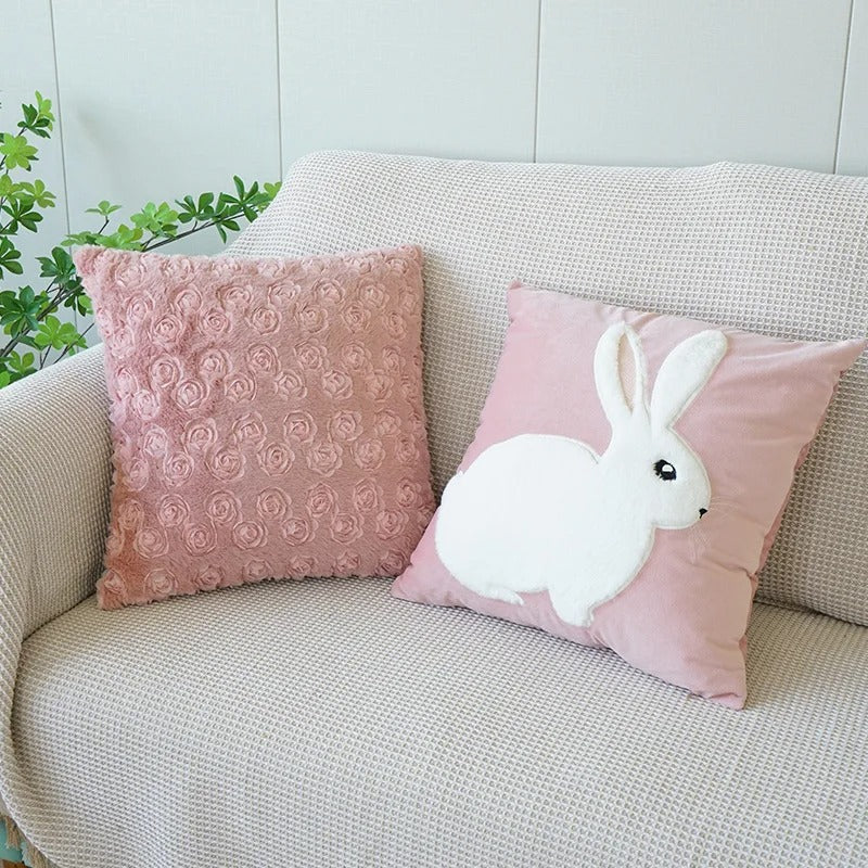 Cute Pink Bunny Pudebetræk – Et legende touch til dit hjem