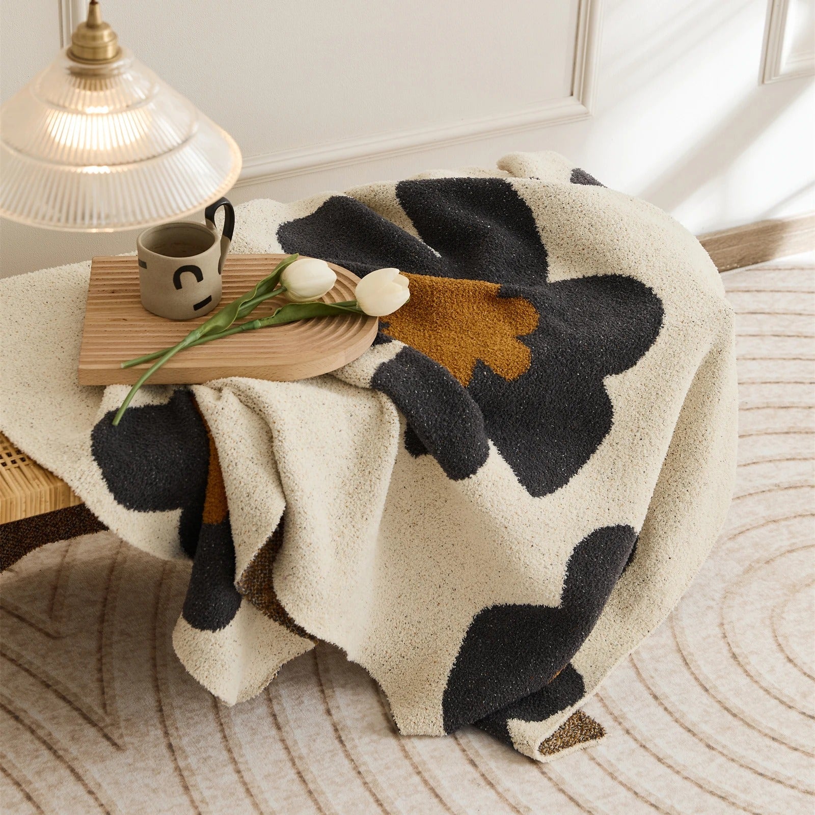 Super Soft Cozy Floral Blanket – Your Ultimate Comfort Companion!