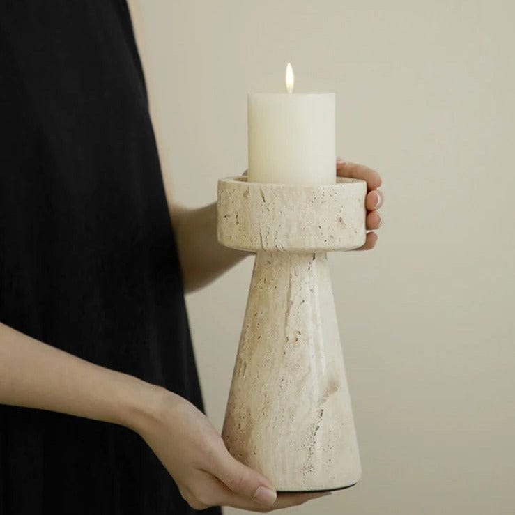 Stone Marble Candle Holder Decor