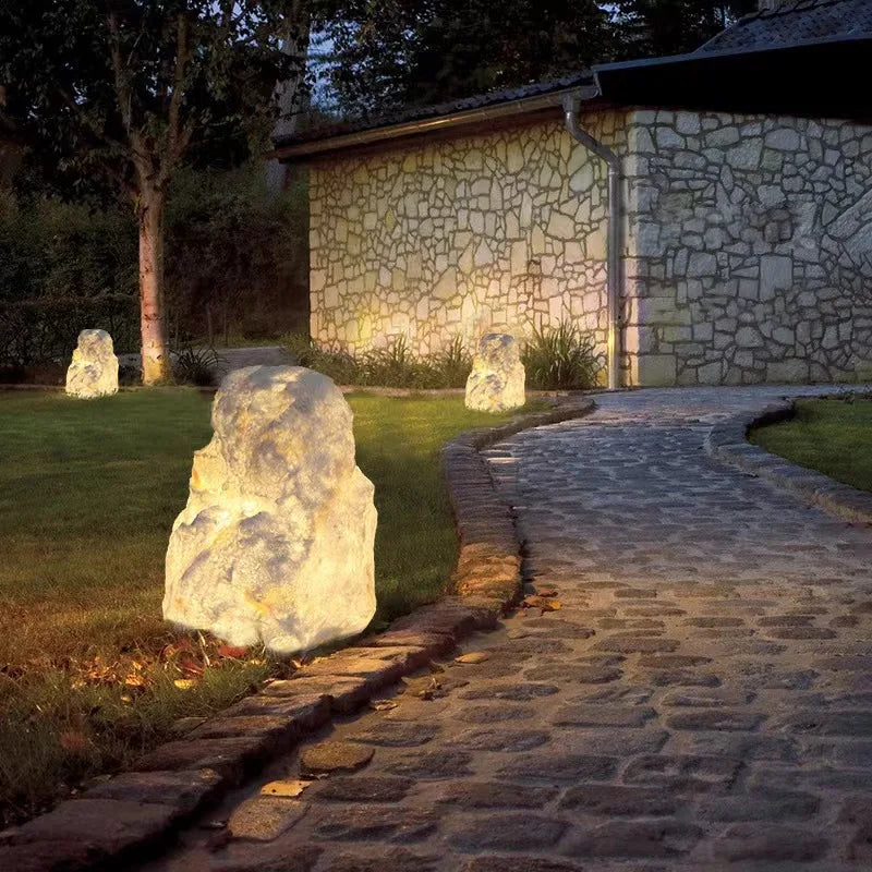 Stonelight - Gartenlampe für den Außenbereich in Form eines Steins