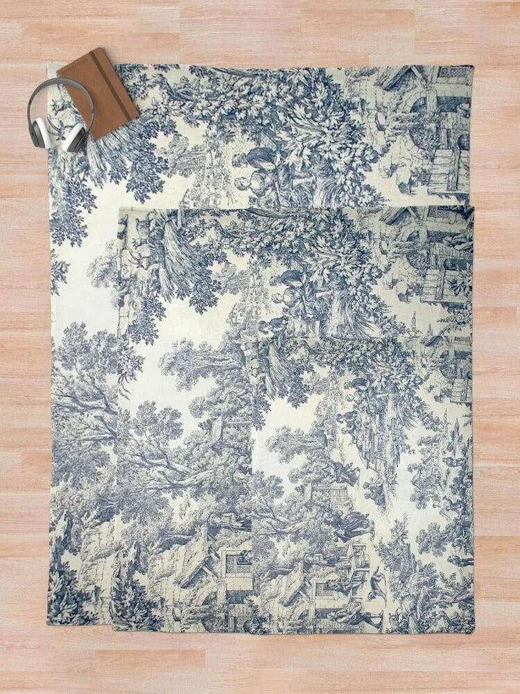 Toile de Jouy Nummer 2 – Decoratieve dekens en bankbekleding